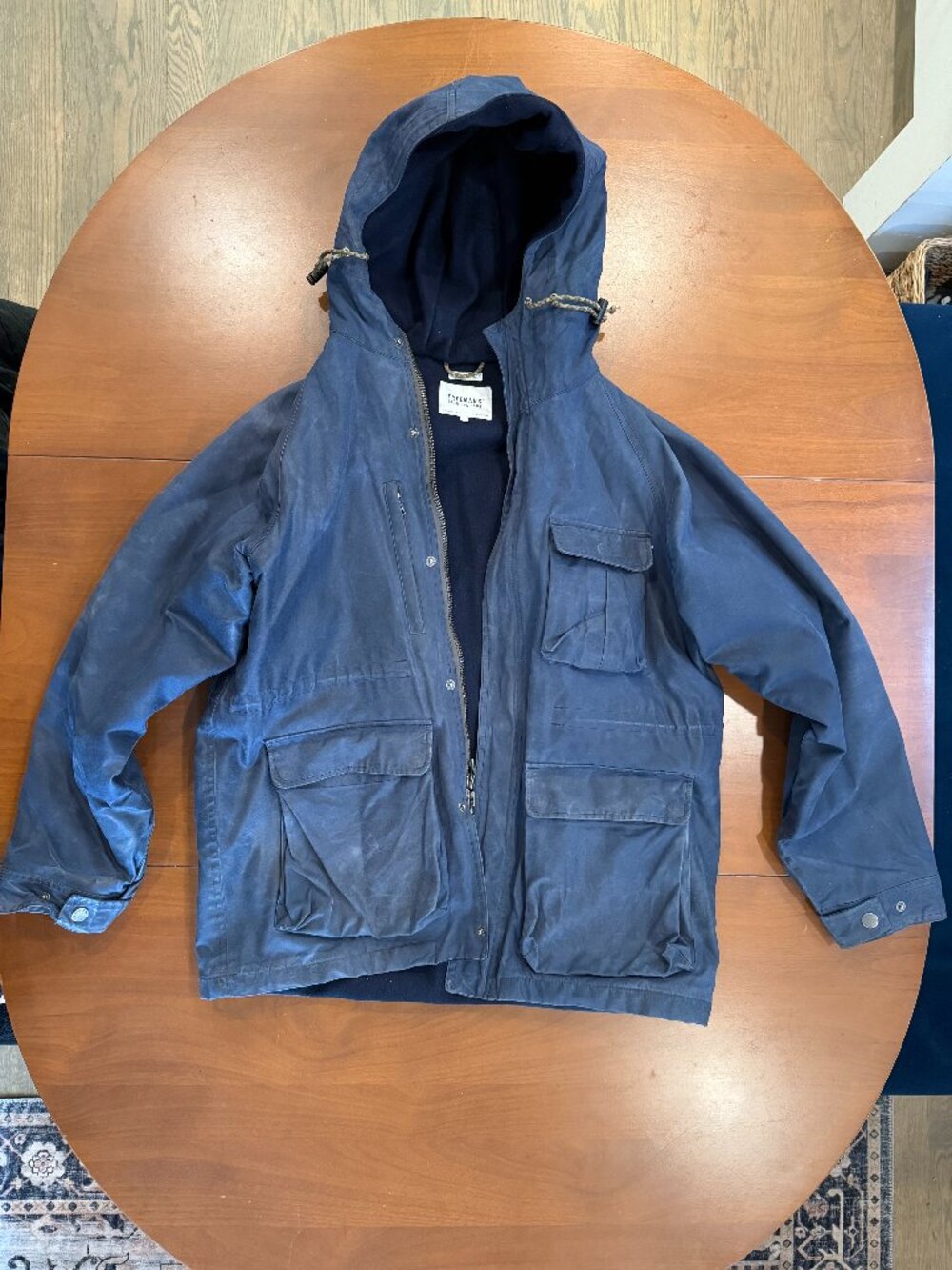 Freemans Sporting Club Isle of Man Waxed Cotton & Wool Rain Jacket